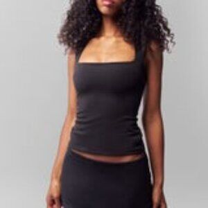 Danielle Guizio Micro Mini Stretch Skirt- Black Small